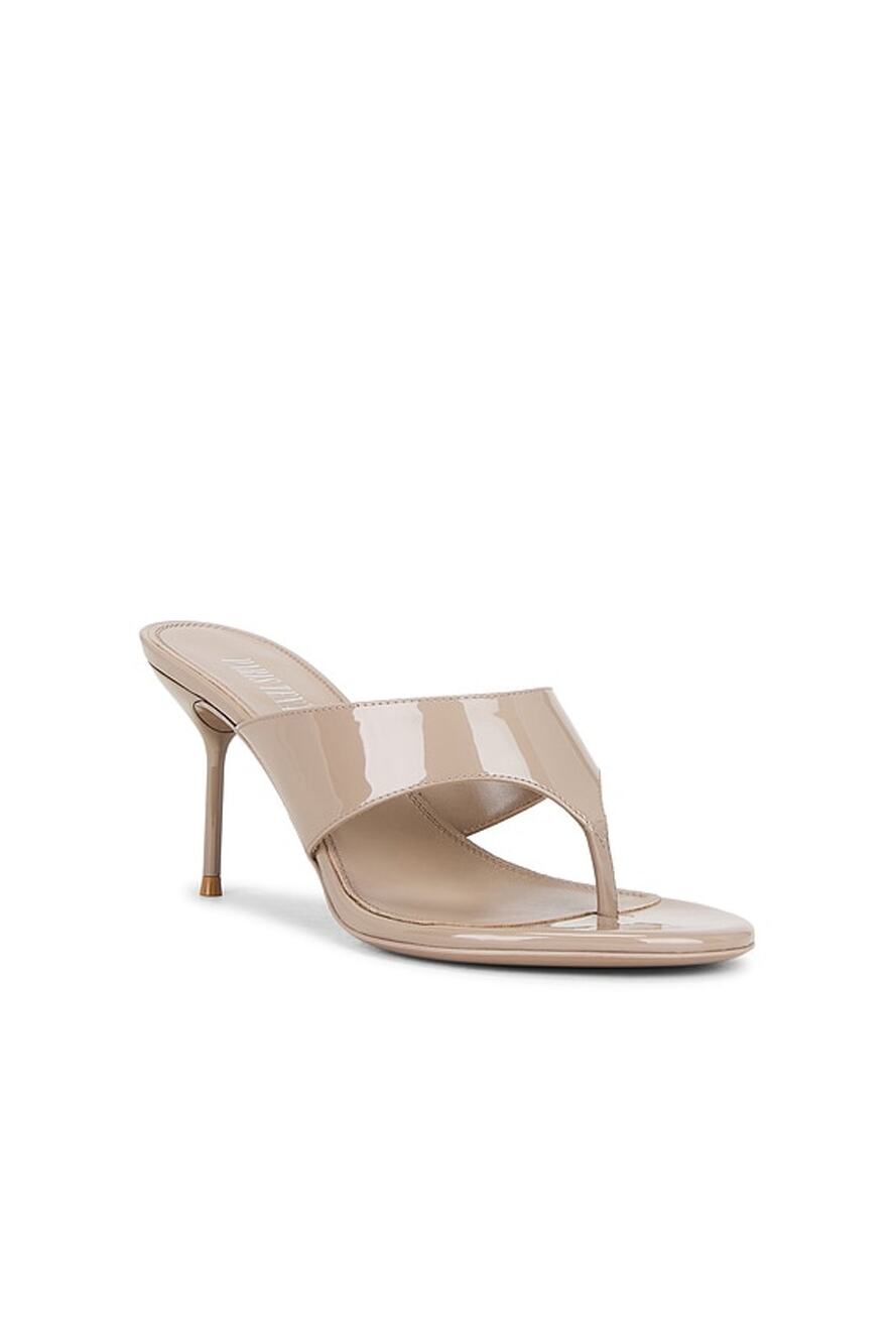 Paris Texas Lidia Thong Mules 70 in Taupe 38.5